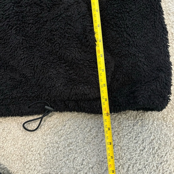 PINK Victoria’s Secret Black Sherpa Half Zip Fleece Sweater - Picture 15 of 15